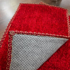 SET OF FOUR | Avioni SlipToGrip Universal Doormat | Red, Size 35cm x 55cm | Anti Slip, Durable & Washable | Outdoor & Indoor