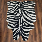 Avioni Home Faux Fur Exotic Animal Area Rug | Zebra Print-150cm x 210cm (~5Feet x 7Feet)