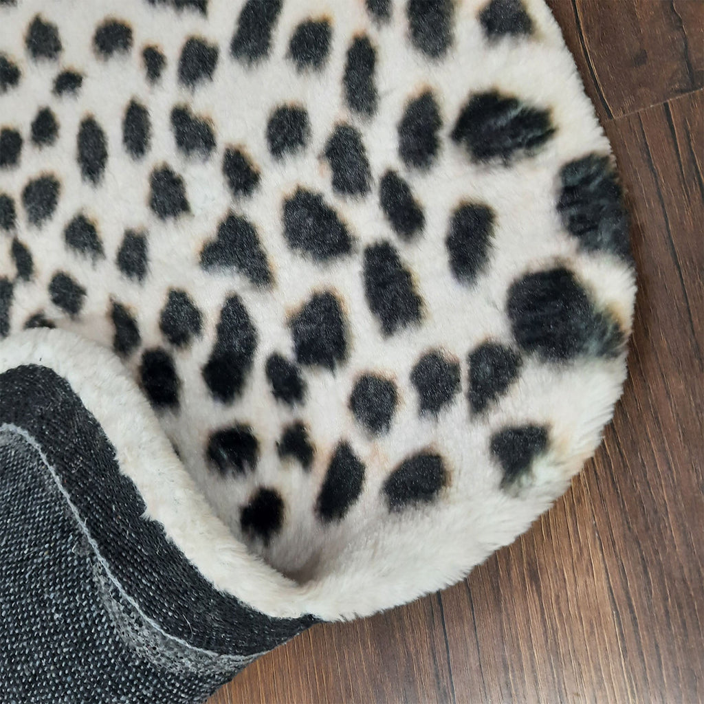 Avioni Home Faux Fur Exotic Animal Area Rug | Snow Leopard Print-150cm x 200cm