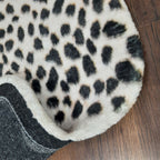 Avioni Home Faux Fur Exotic Animal Area Rug | Snow Leopard Print-150cm x 200cm