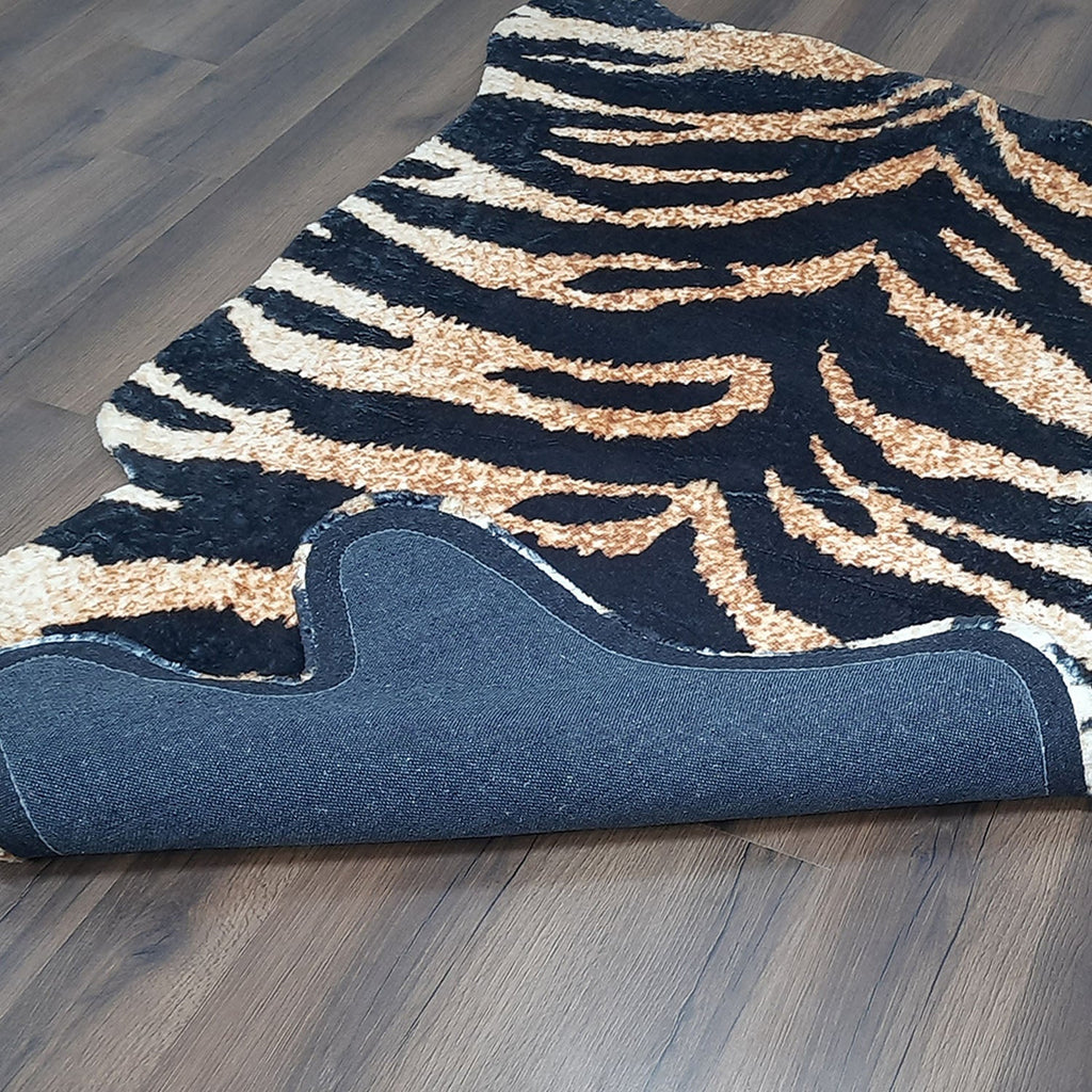 Avioni Home Faux Fur Exotic Animal Area Rug | Tiger Print-150cm x 210cm (~5Feet x 7Feet)