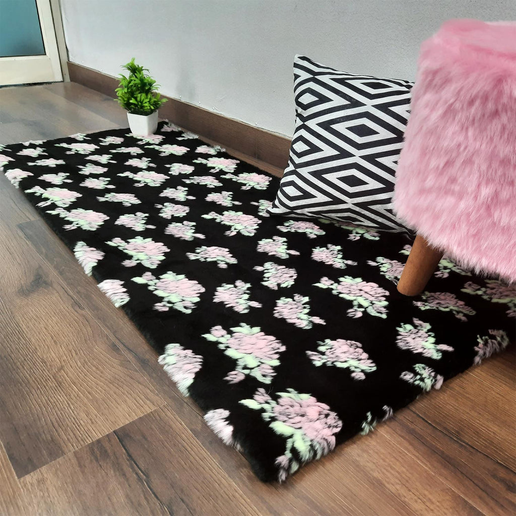 Loomkart – Avioni Ultra Soft Cozy Faux  Fur Carpet for Bedroom/Hallway/Pooja Room-Easily Hand Washable- 60X150cm