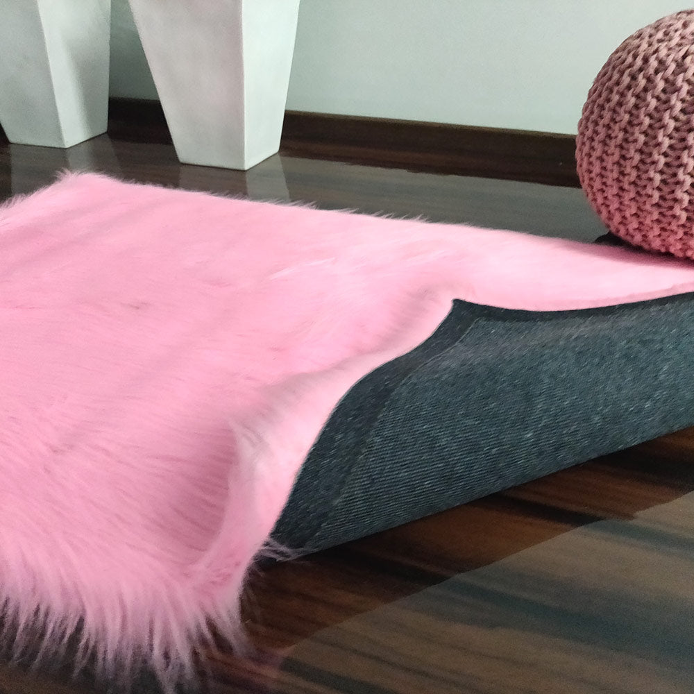 Soft Shaggy Rugs – Fluffy Rug- Faux Fur – Pink Premium Long Fur – Avioni Carpets