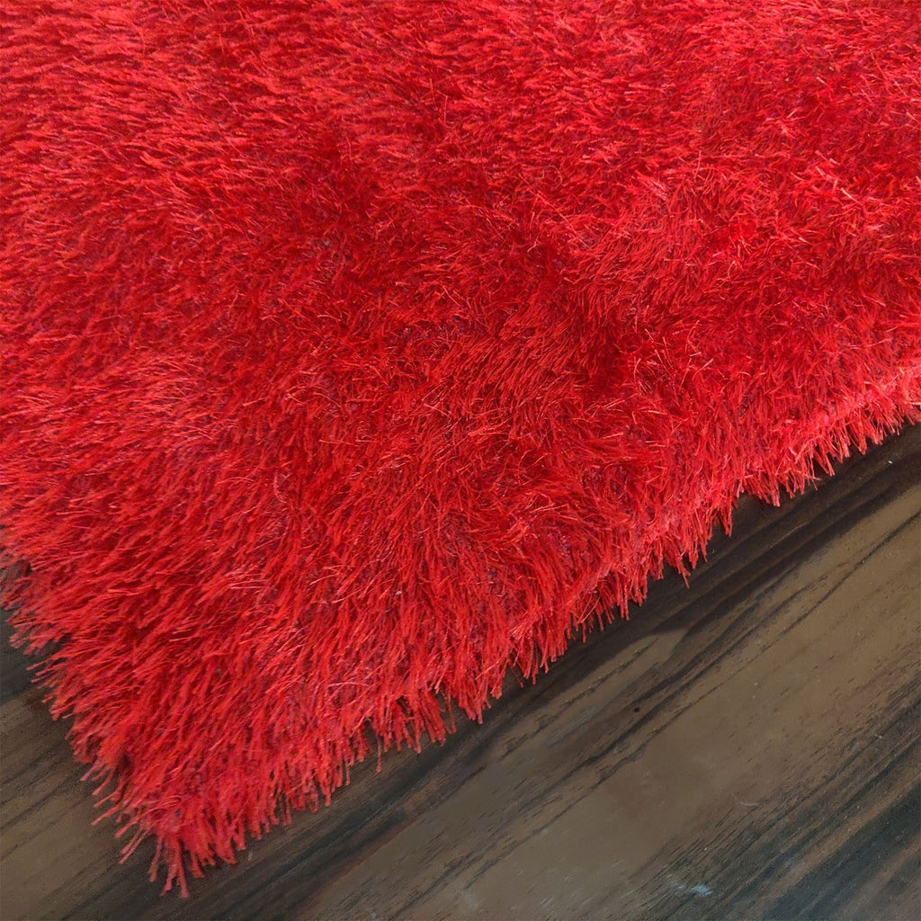Super Saver Deal-Avioni Fur Carpets for Living Room – Red Colour-90cm x 150cm (~3×5 Feet)