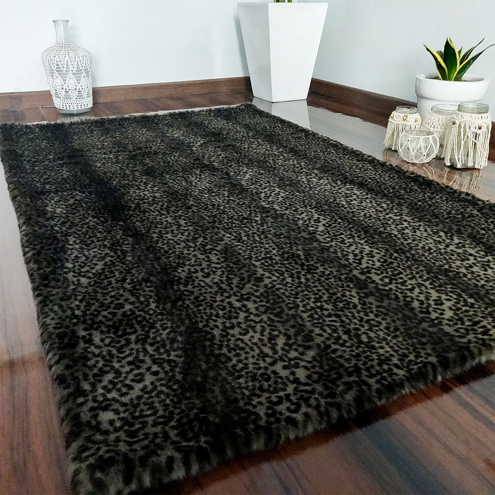 Soft Shaggy Luxury Rugs – Fluffy Rug – Animal Print Premium Faux Fur – Avioni Carpets