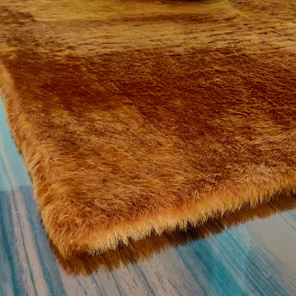 Soft Shaggy Rugs – Fluffy Rug- Faux Fur – Brown Premium Fur – Avioni Carpets