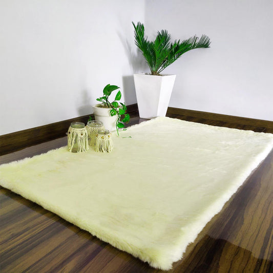 Soft Shaggy Premium Super Soft Luxury Rugs – Cream – Avioni Carpets