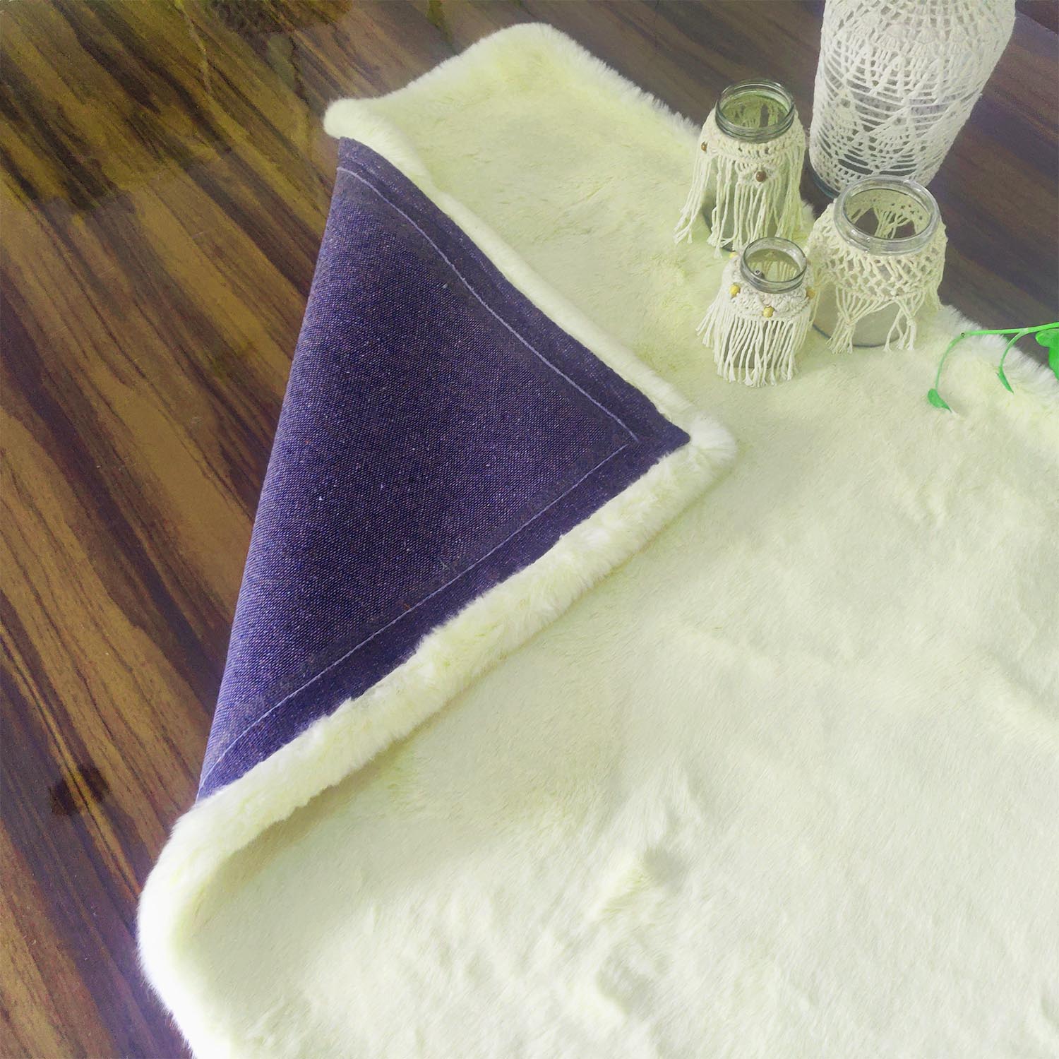 Soft Shaggy Premium Super Soft Luxury Rugs  Faux Fur– Cream – Avioni Carpets