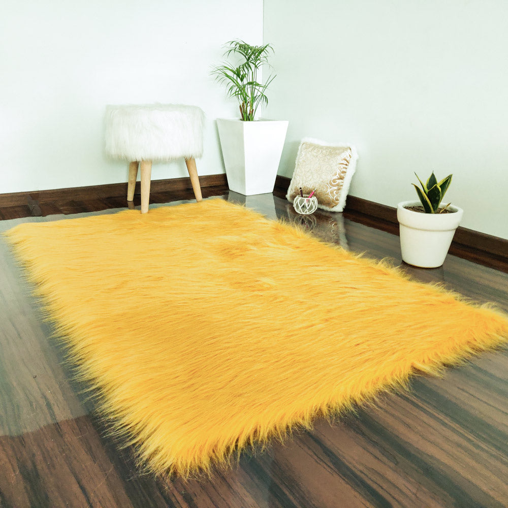 Soft Shaggy Rugs – Fluffy Rug- Faux Fur – Brown Premium Long Fur – Avioni Carpets