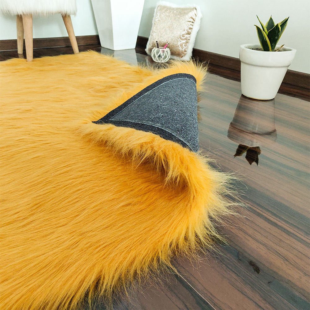 Soft Shaggy Rugs – Fluffy Rug- Faux Fur – Brown Premium Long Fur – Avi ...